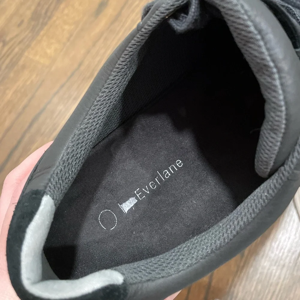 Everlane Trainer, Black Leather & Grey Suede NWOB - Picture 7 of 11